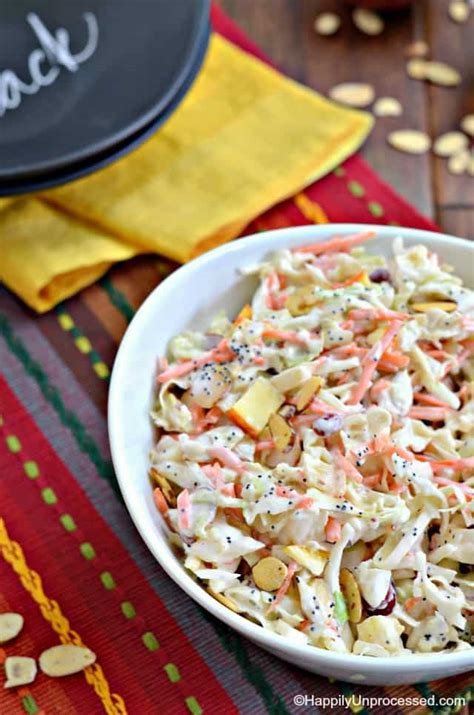 Thanks so much, kate, for all your wonderful recipes. Coleslaw with Apples, Cranberries and Almonds - Happily ...
