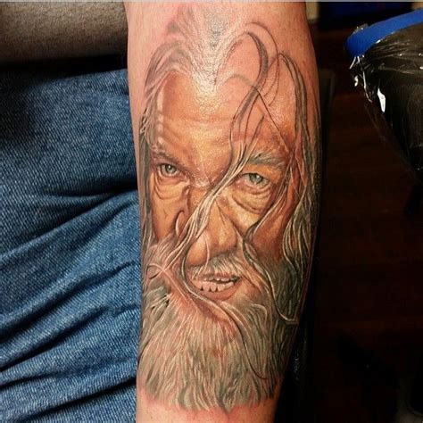 Tolkien Tattoos On Instagram The Start Of An Amazing Gandalf Piece By