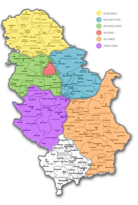 Srbija Mapa