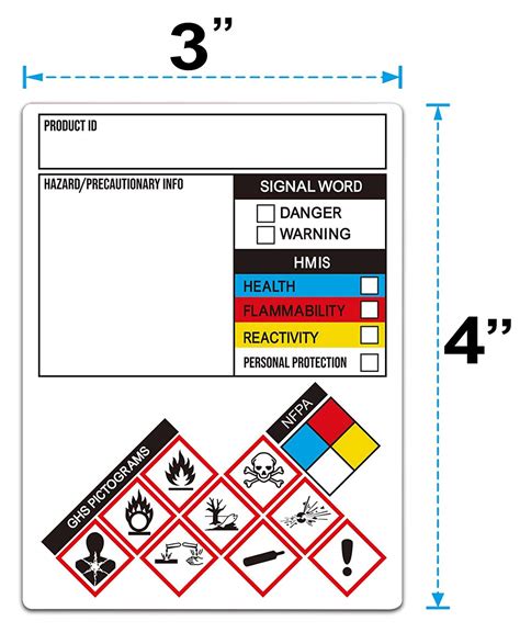 Buy Ghs Stickers Sds Osha Labels For Chemical Safety Data Write In X