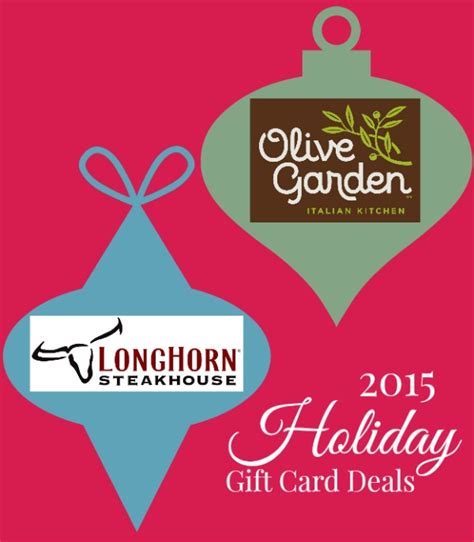 Olive garden holiday $25 gift card: Longhorn steakhouse gift card - Gift cards