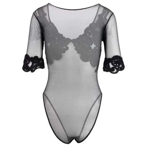 Gianfranco Ferré Body Semi Transparent Polyester Noir Ref703562 Joli