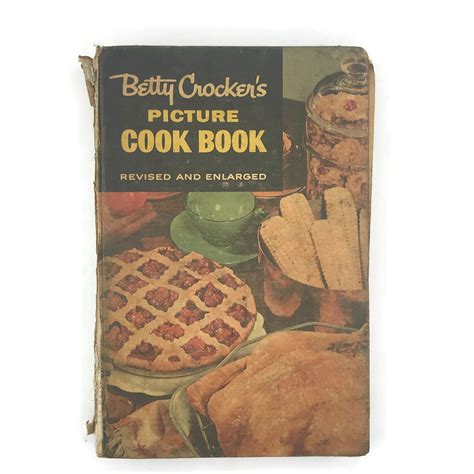 Vintage 1950s Cookbook Betty Crockers Picture Cook Book 1956 Second