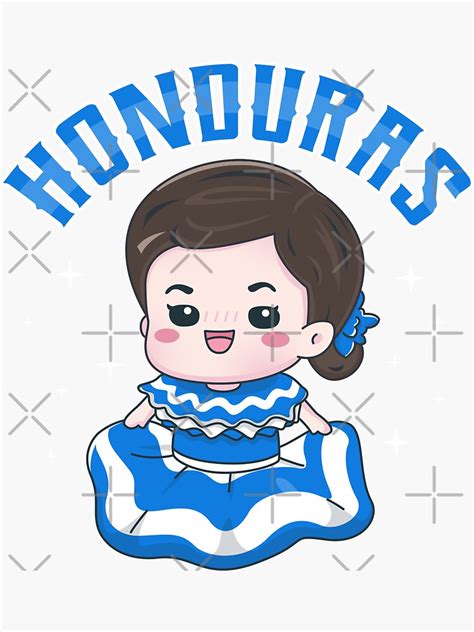 Catracha Cute Honduras Girl Sticker By Liliansworld Redbubble