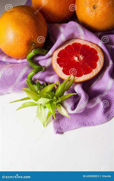 Closeup Of Fresh Grapefruits Stock Image Image Of Fruits Food 62003823