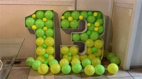 Como Hacer Bases De Numeros Para Decorar Con Globos Youtube