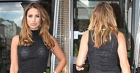 Ferne Mccann Struggles With Her Underwear As She Suffers Double