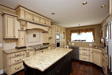 Distressed Cream Cabinets Antique White Kitchen Cabinets You Ll Love
