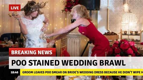 Groom Leaves Giant Poo Smear On Brides Wedding Dress Youtube