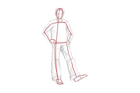 How To Draw A Person Standing Up Step By Step