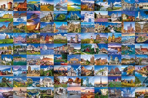 Just click the map to answer the questions. Puzzle 99 Beautiful Places in Europe Ravensburger-17080 ...