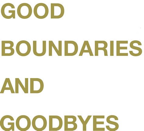 good boundaries and goodbyes the new book from lysa terkeurst