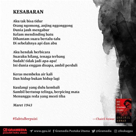 Arti Puisi Aku Karya Chairil Anwar