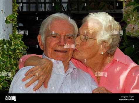 85 year old husband with his 87 year old wife on the occasion of their diamond wedding