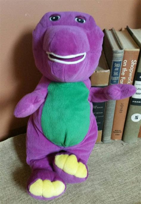 Barney The Dinosaur 15 Inch Plush Toy By Lyons Etsy Barney The