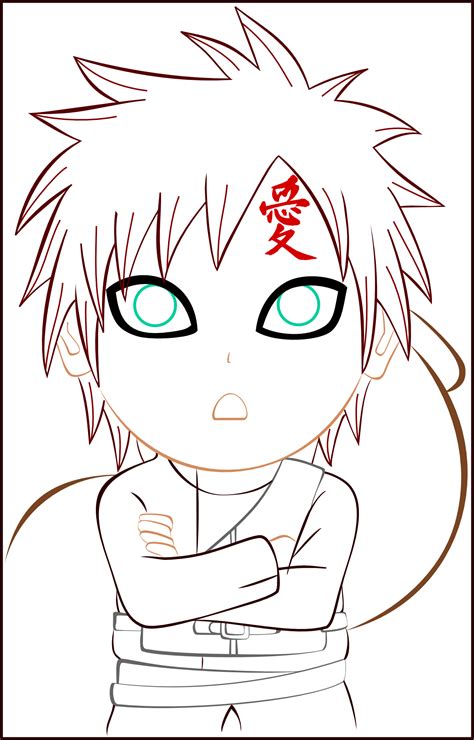 Gaara Chibi Line by PrinzessinVegeta on DeviantArt