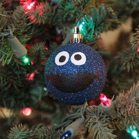 Cookie Monster Hand Painted Christmas Ornament Painted Christmas