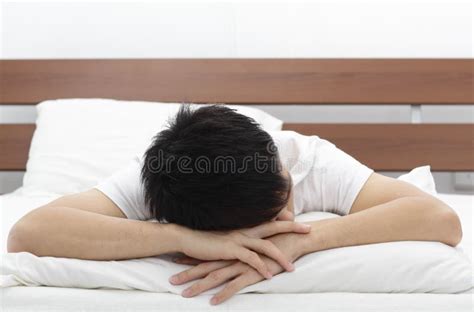 Man Sleeping Stock Image Image Of White Napping Tired 17647727