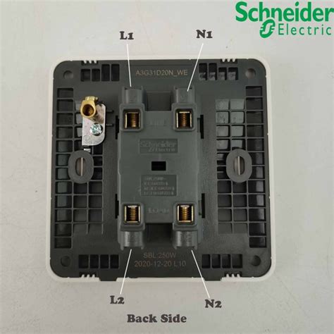 Schneider Electric Affle Plus 20a Double Pole Switch For Water Heater