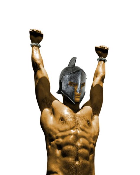 Warrior Champion Gladiator Victory Sticker By Daelynsart