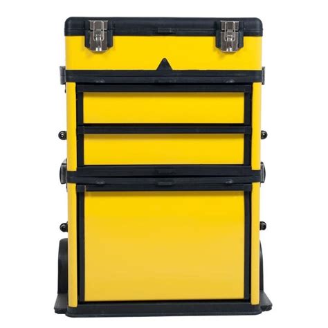 Fleming Supply 225 In 4 Drawer Yellow Plastic Wheels Tool Box In The