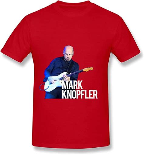 Mark Knopfler Tour 2015 T Shirt For Men Black Red S Amazonde Bekleidung