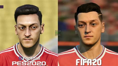 Fifa 20 Vs Pes 2020 Faces Of Arsenal Players Tokyvideo