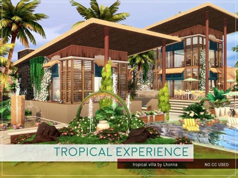 Tropical Experience Home By Lhonna At Tsr Sims 4 Updates