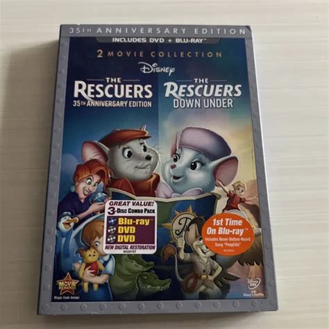 The Rescuers Rescuers Down Under Collection Blu Ray Dvd