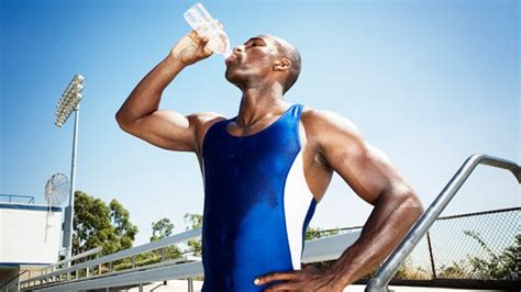 Athletes Drinking Water