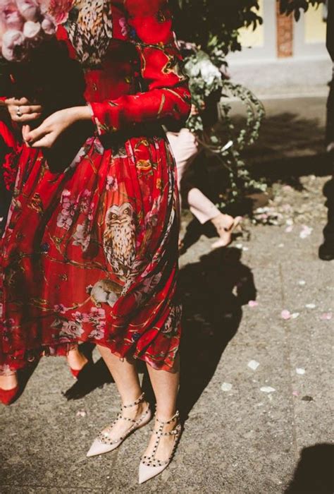 Forget White This Bride Wore A Red Dolce And Gabbana Dress To Her Milan