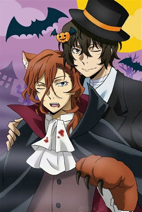 Dazai Osamu And Chuuya Nakahara Anime Halloween Dog Halloween Lolita