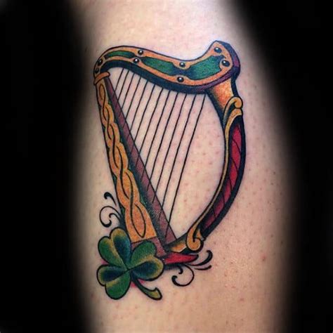 Every time i do one of these articles i see 100's of tattoo ideas but the irish harp is by far one of the most popular. 60 Harp Tattoo Designs For Men - Musical Instrument Ink Ideas