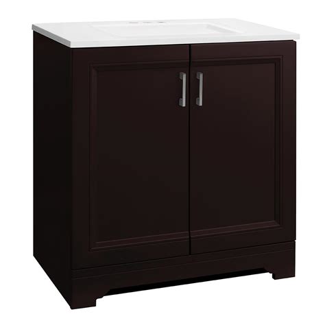 Get free shipping on qualified cultured marble products or buy online pick up in store today. Glacier Bay Willowridge 30-1/2 in. W Bath Vanity in Carob with Cultured Marble Vanity Top in ...
