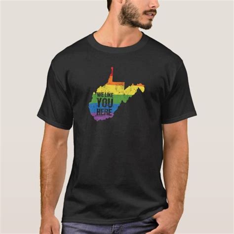 LGBT Ally Gay Pride Month Gift West Virginia State T Shirt Lbgtq