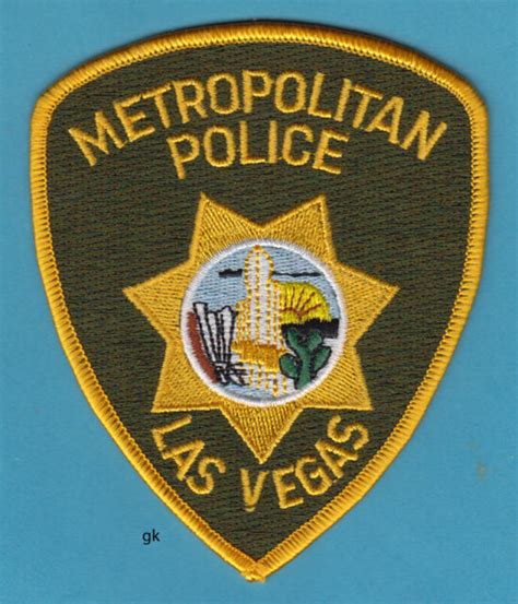 Las Vegas Nevada Metropolitan Police Shoulder Patch Ebay
