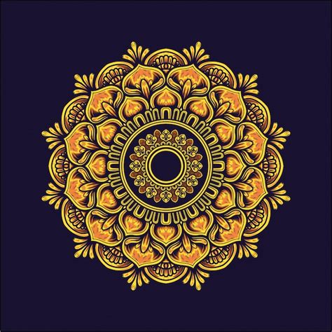 Premium Vector Illustration Design Of Mandala Golden