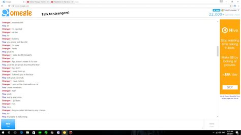 Most Fucked Up Convo On Omegle Ever Youtube