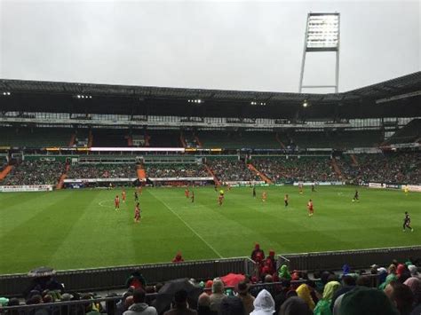 I went to werder bremen game vs bayern, it was a great atmosphere attending a game with home team fans. Game:Werder Bremen-Sivillia - Picture of Weser Stadion ...
