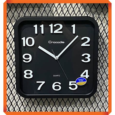 Earn up to 5x shopee coins on shopee, dining, entertainment & contactless payments! CROCODILE CW917 Modern Style 3D Number Square Wall Clock ...