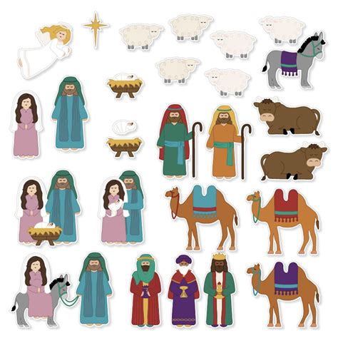 Printable Nativity Figures Printable Word Searches