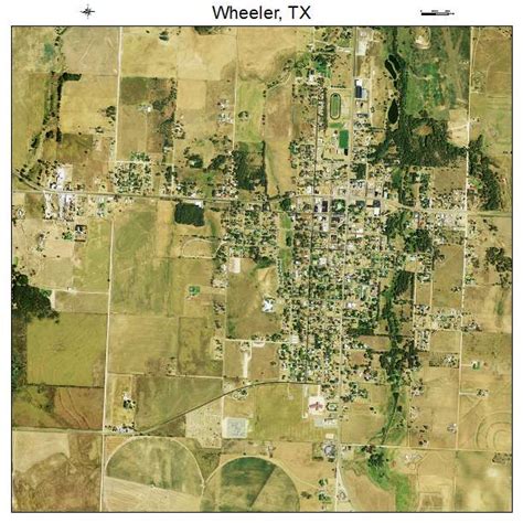 Aerial Photography Map Of Wheeler Tx Texas