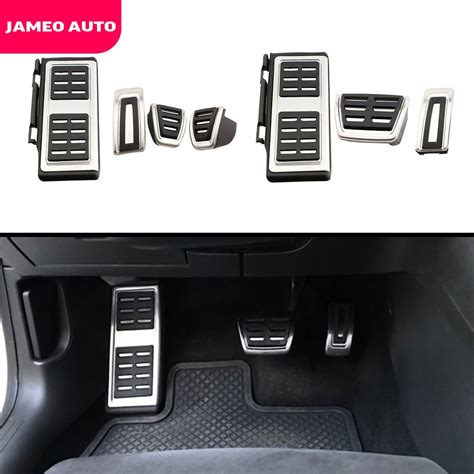 Jameo Auto Car Sport Fuel Brake Pedal Cover Restfood Pedals For Vw