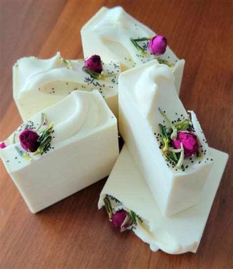 Soap Tops ~ With Dried Botanical Roses🌹cold Process ~ By
