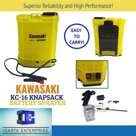 Kawasaki Kc 16 Battery Operated Power Sprayer Igarta Enterprise Power