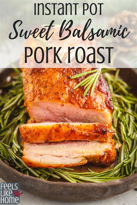 Add in the beef chuck roast, mushrooms, carrots, beef stock, balsamic vinegar, anchovies, mixed herbs, and thyme. Sweet Balsamic Pork Roast in the Instant Pot | Recipe ...