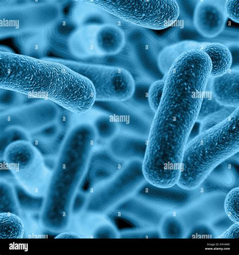 3d Render Of A Germ Bacteria Under Microscope Stock Photo Alamy