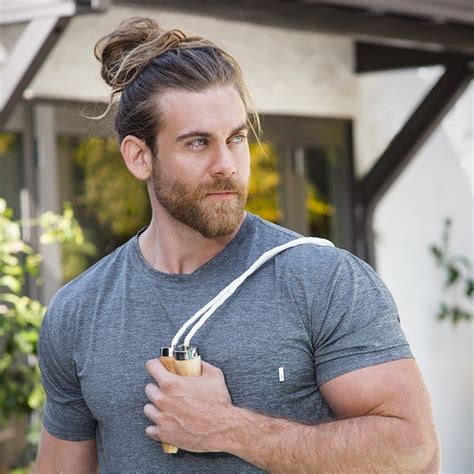 Working Out Smelling Good And Feeling Confident A Moment With Brock Ohurn Man Bun Styles