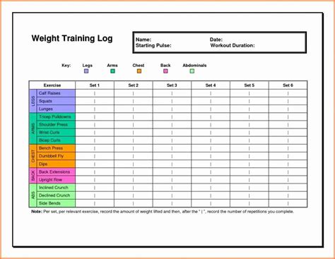 Personal Trainer Workout Plan Template