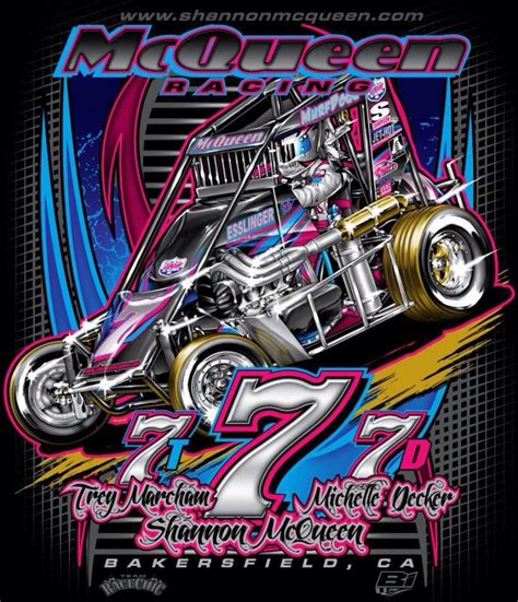 Collection by johnny flores • last updated 6 days ago. McQueen Racing Chili Bowl T-Shirts | Tshirt art, Sprint cars